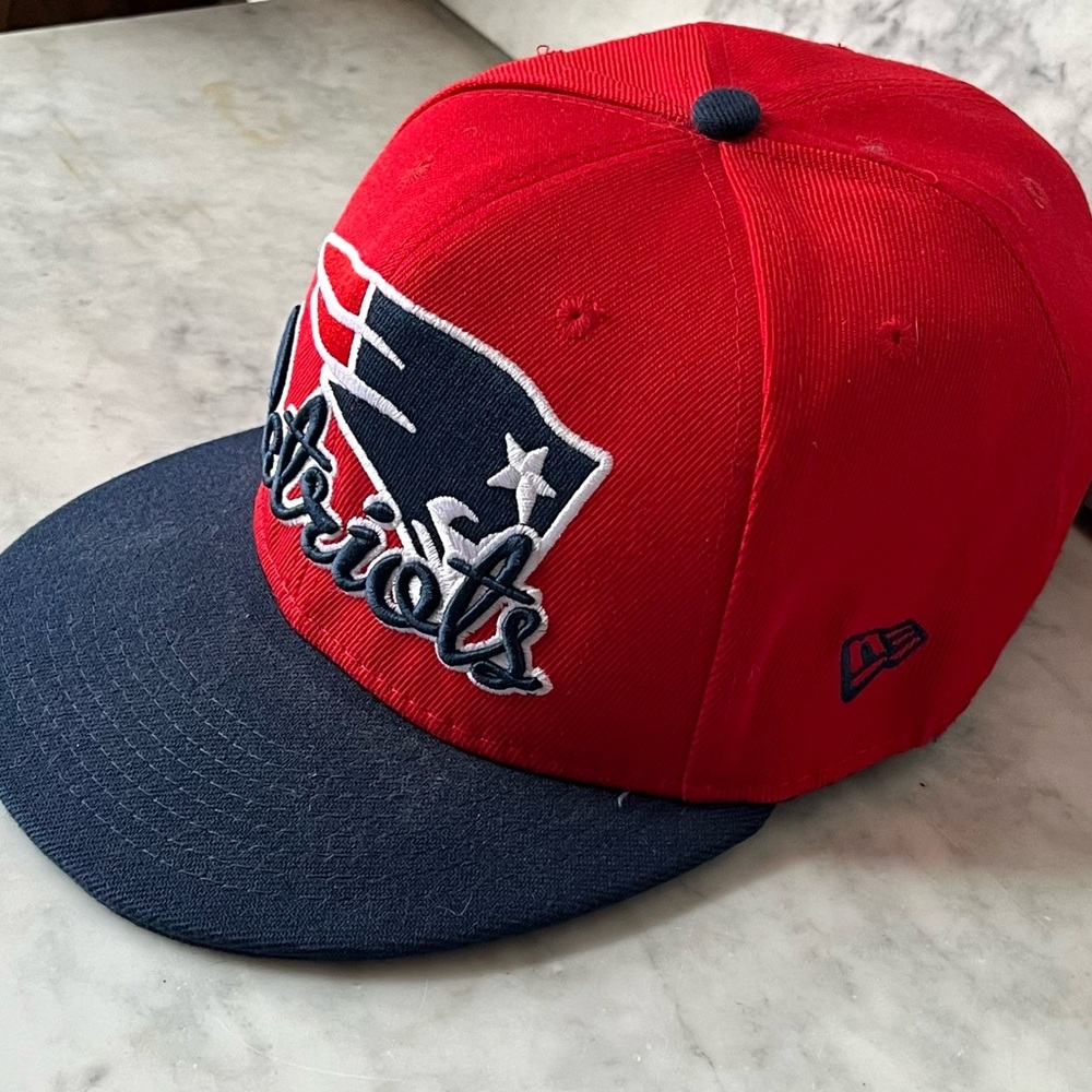 New England Patriots New Era Red and Blue Cap